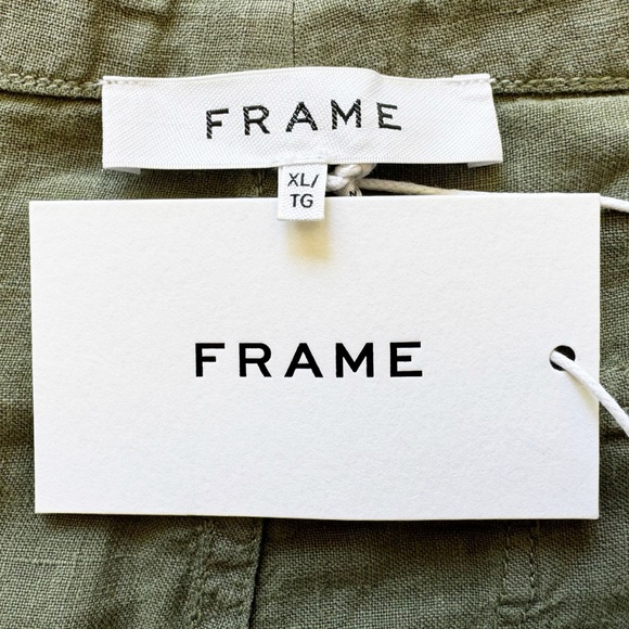 NWT Frame Le Beau Linen Pants - Picture 3 of 13